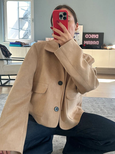 Miley - Faux Suede Jacket