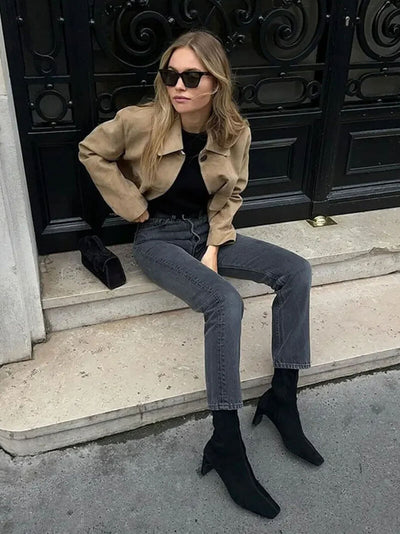 Miley - Faux Suede Jacket