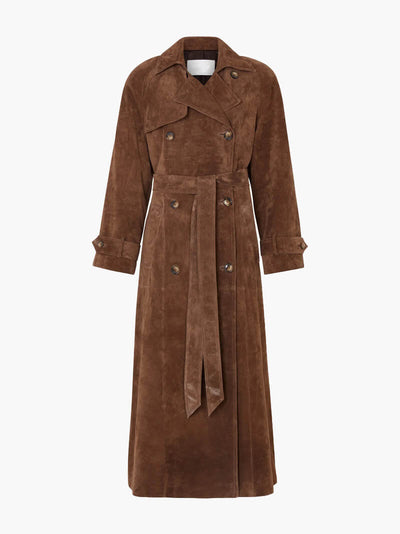 Solana - Trench Coat Suede