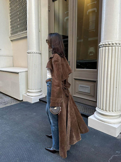 Solana - Trench Coat Suede