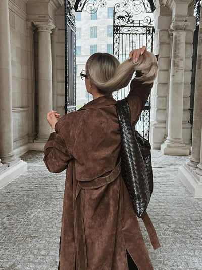 Solana - Trench Coat Suede