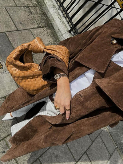 Solana - Trench Coat Suede