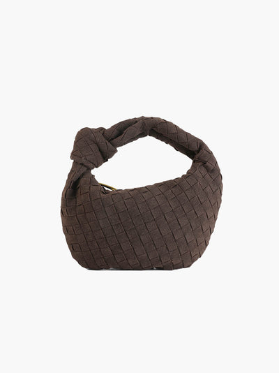 Mila - Woven Bag Mini Suede