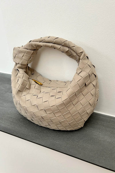 Mila - Woven Bag Mini Suede