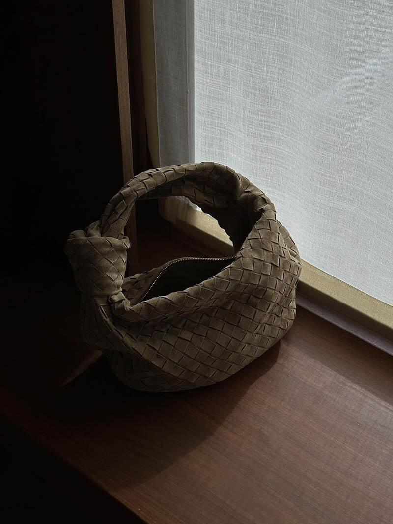 Mila - Woven Bag Mini Suede
