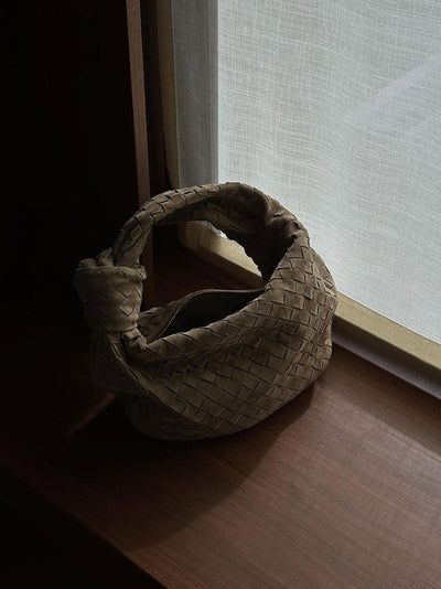 June - Woven Bag Suede Medium