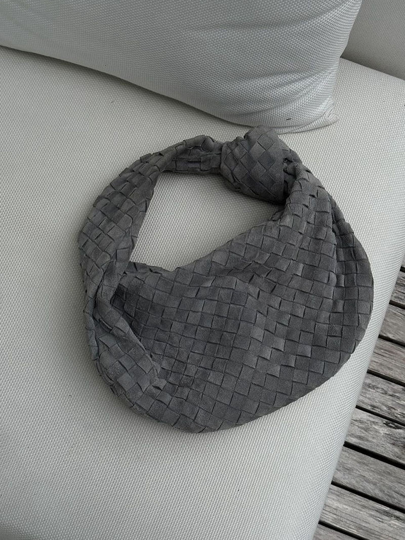 June - Woven Bag Suede Medium