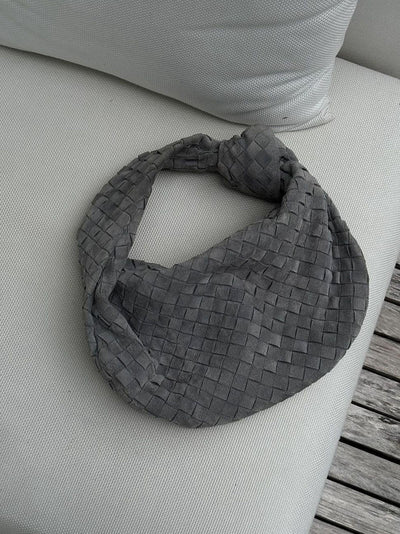 June - Woven Bag Suede Medium