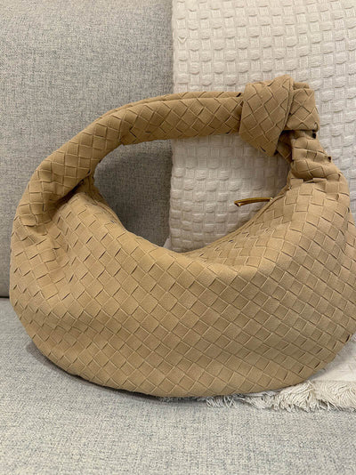 June - Woven Bag Suede Medium