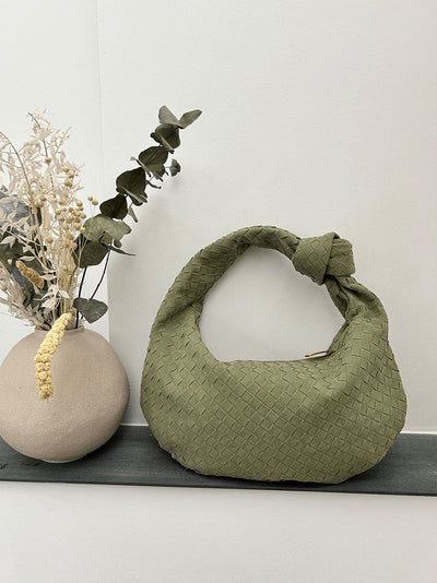 June - Woven Bag Suede Medium