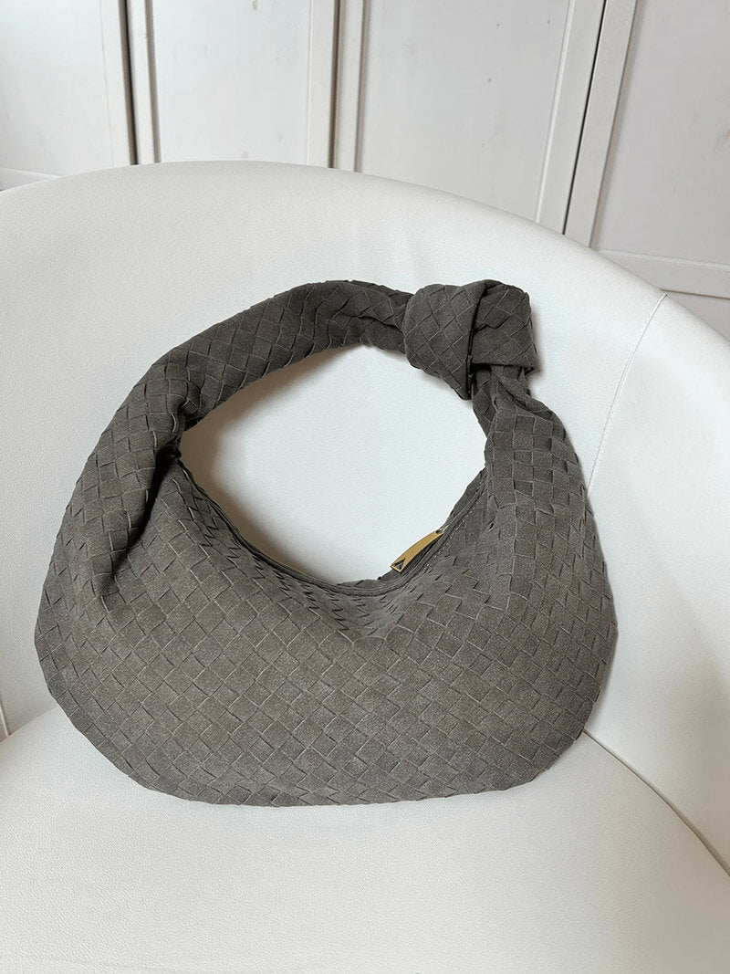 June - Woven Bag Suede Medium