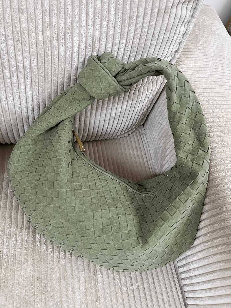 June - Woven Bag Suede Medium