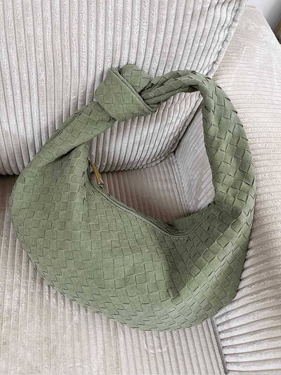June - Woven Bag Suede Medium