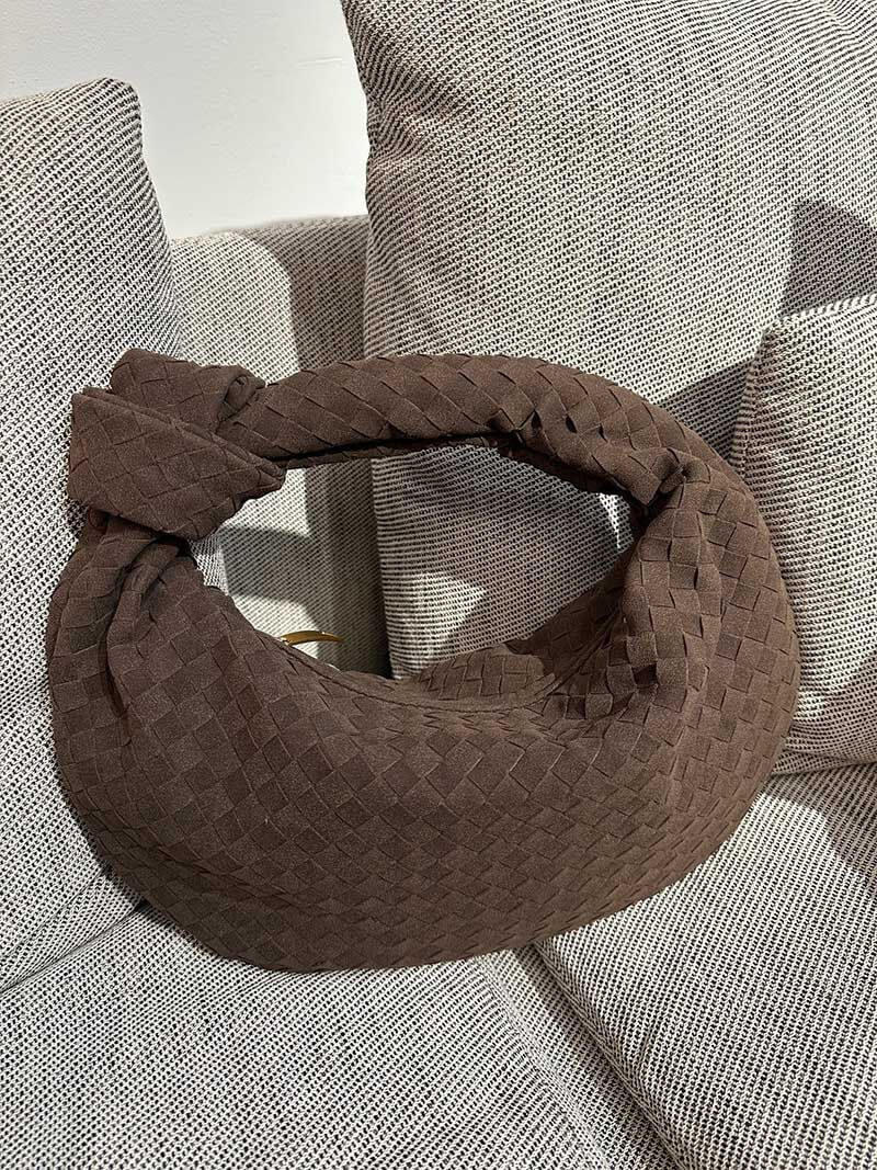 June - Woven Bag Suede Medium