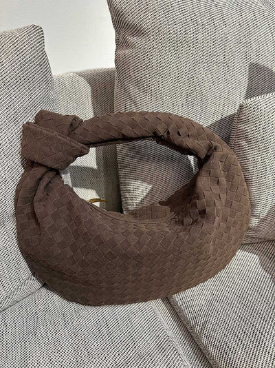 June - Woven Bag Suede Medium