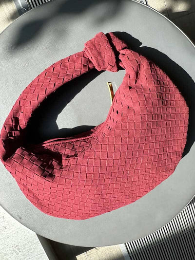 June - Woven Bag Suede Medium