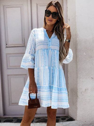 Lindsey - Boho Mini Dress