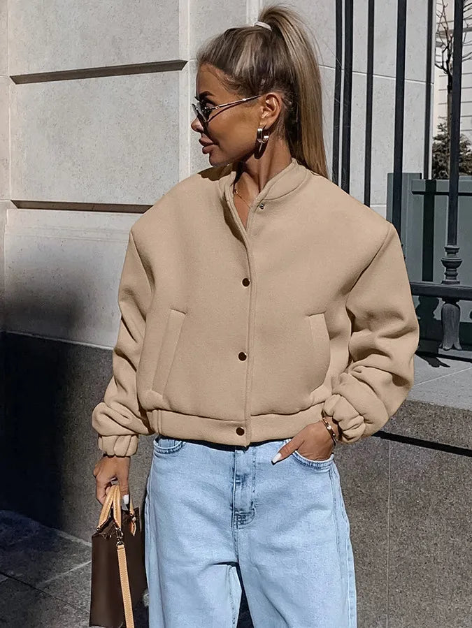 Jayla - Cropped Bomber Jacket