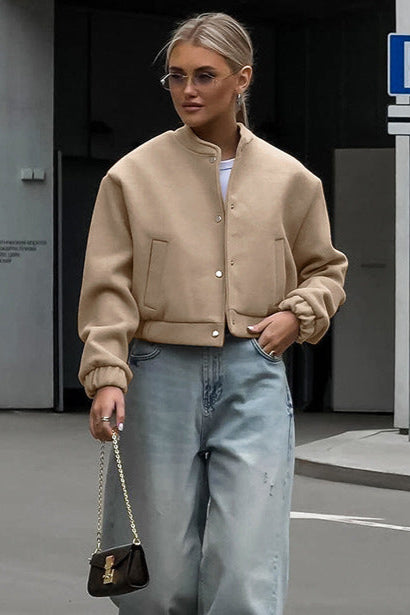 Jayla - Cropped Bomber Jacket
