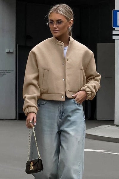 Jayla - Cropped Bomber Jacket