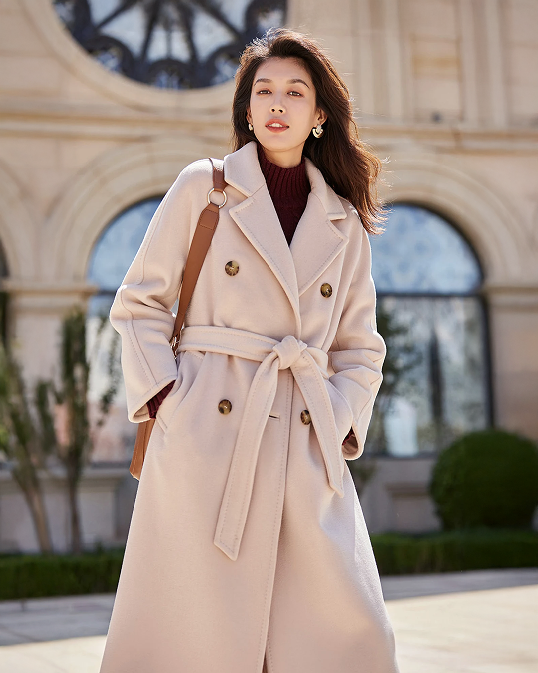 Laurie - Woolen Trench Coat