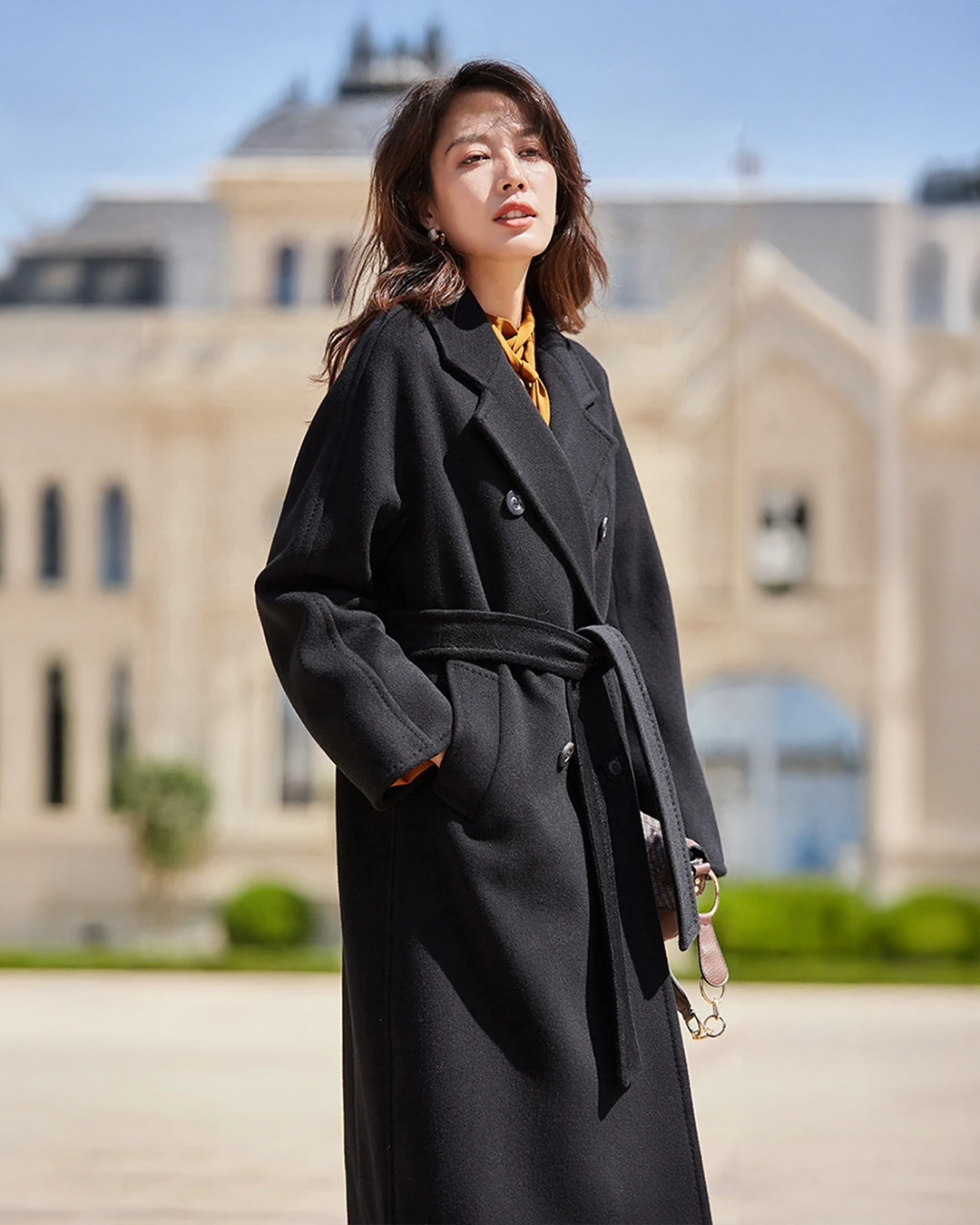 Laurie - Woolen Trench Coat