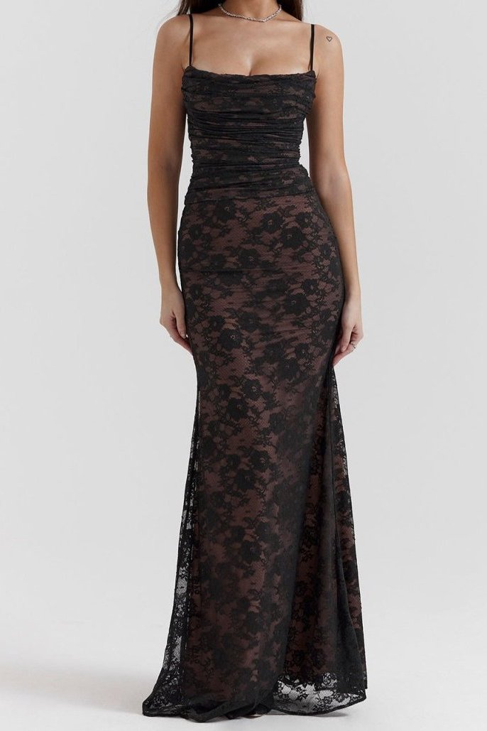 Nova - Lace Corset Maxi Dress