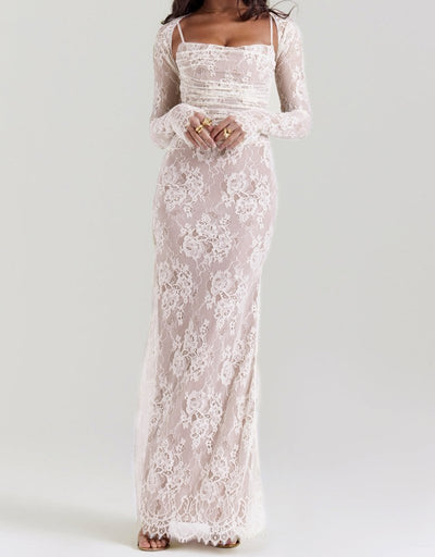 Nova - Lace Corset Maxi Dress