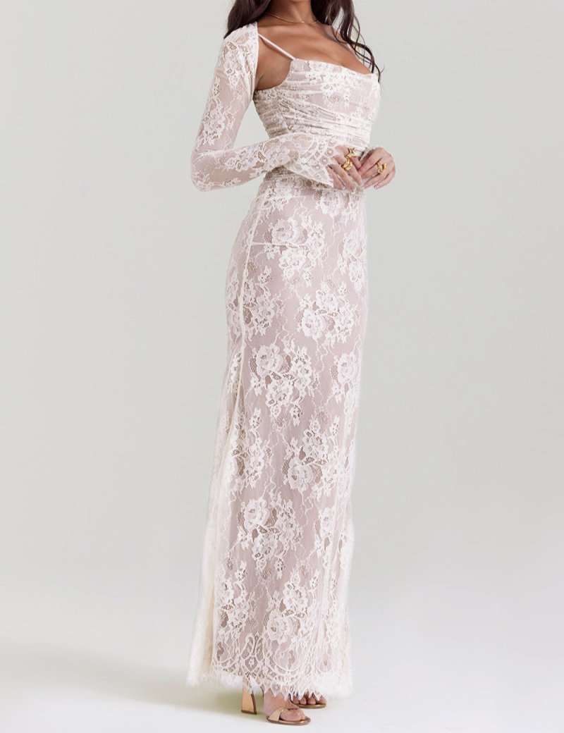Nova - Lace Corset Maxi Dress
