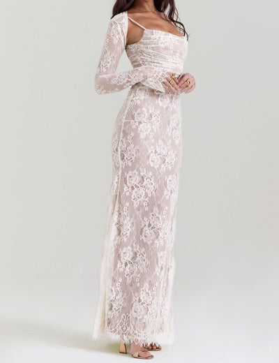 Nova - Lace Corset Maxi Dress