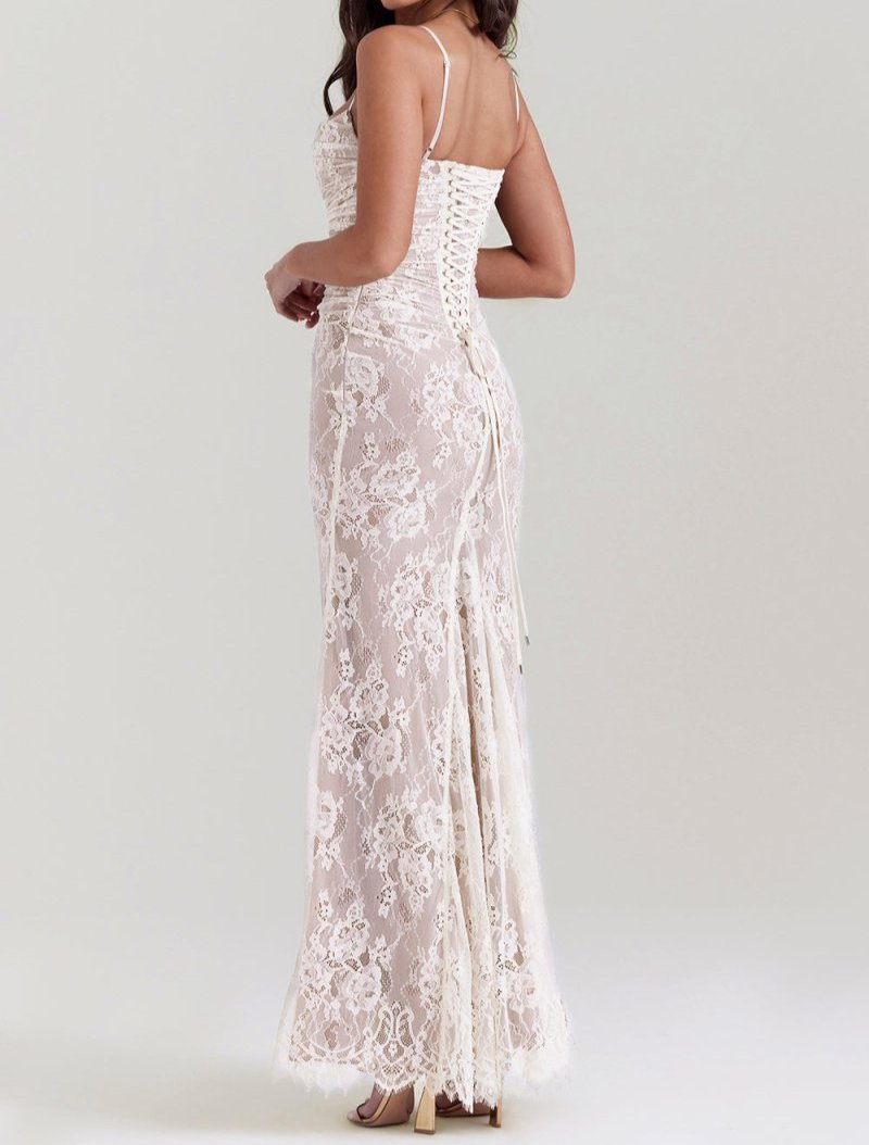 Nova - Lace Corset Maxi Dress