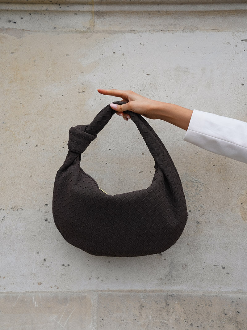 June - Woven Bag Suede Medium