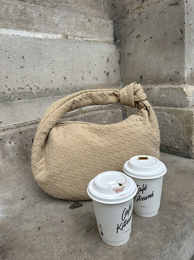 June - Woven Bag Suede Medium