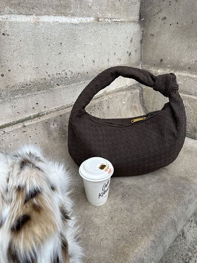 June - Woven Bag Suede Medium
