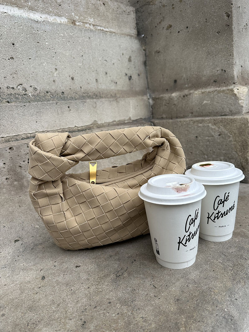 Mila - Woven Bag Mini Suede