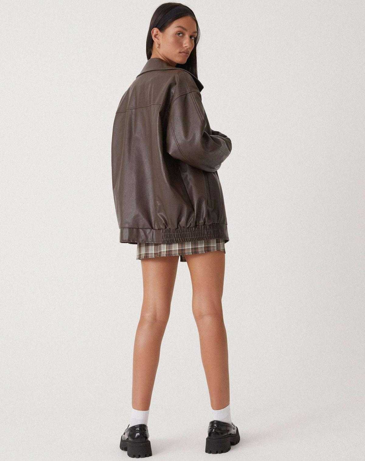 Cleo - Oversized Leather Jacket
