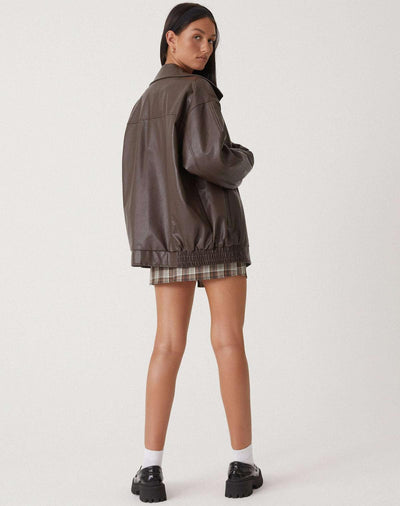 Cleo - Oversized Leather Jacket