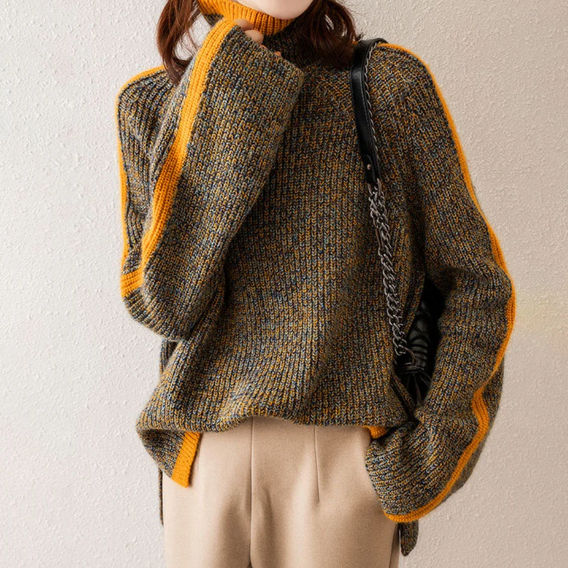 Cindy - Knitted Turtleneck Sweater