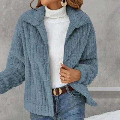 Dionne - Cozy Fleece Ribbed Jacket