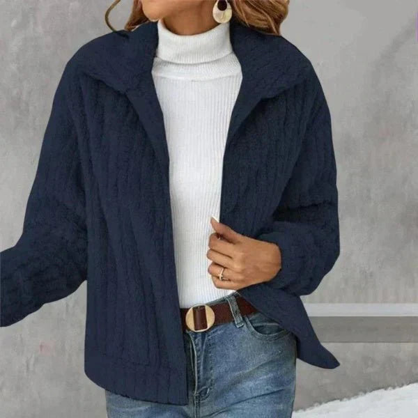 Dionne - Cozy Fleece Ribbed Jacket
